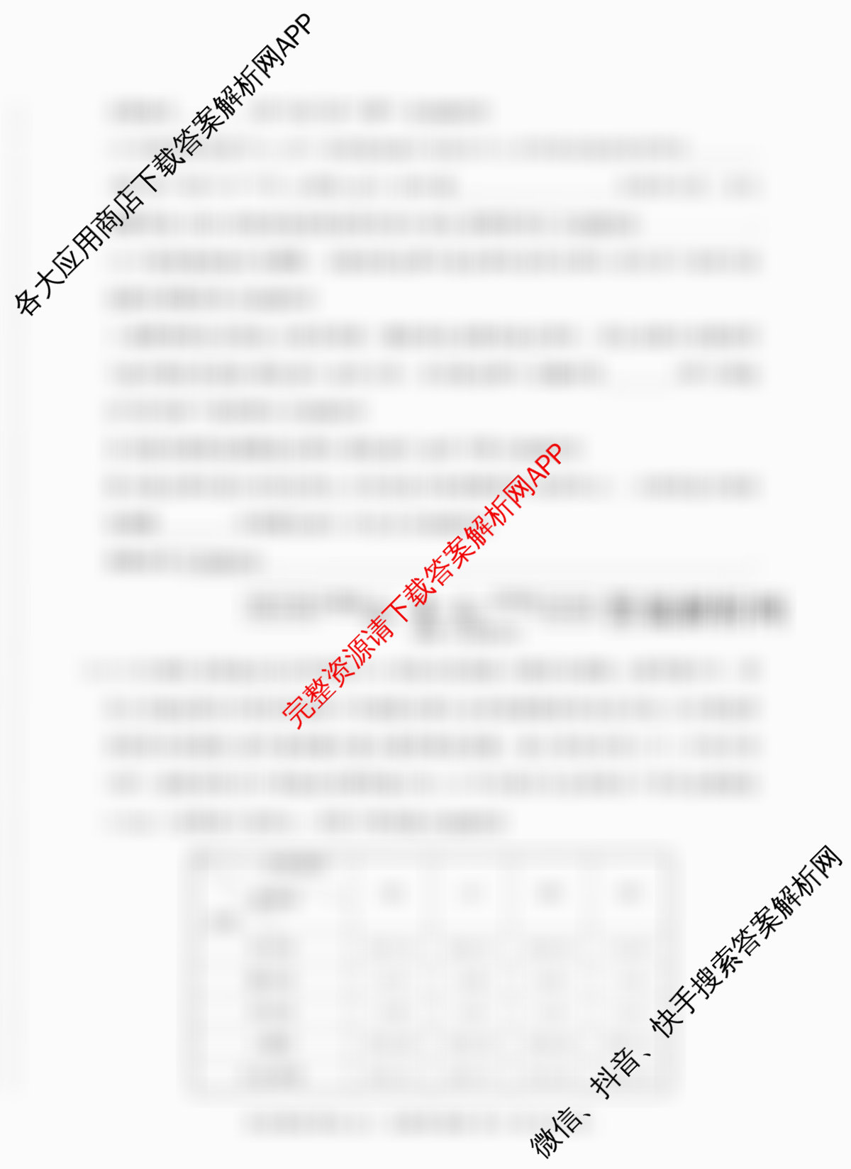 百师联盟2026届高三仿真模拟考试(五): 含化学(百L)、物理(百X)、生物(百E)试卷解析生物试题