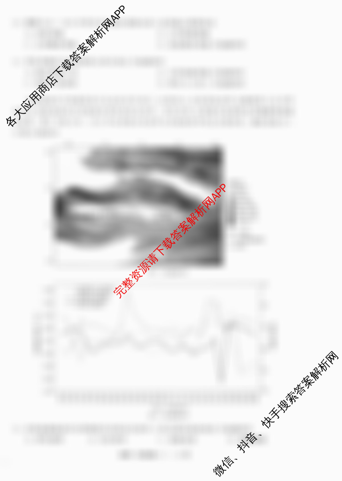 天舟高考衡中同卷2026年普通高等学校招生全国统一考试模拟信息卷(一)1各科答案及试卷（含化学(JY)、英语(通用版)、语文(通用版)等35份）地理试题