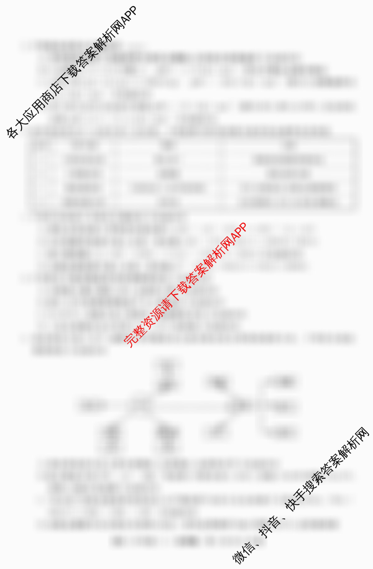 2026届名校大联盟高三月考卷(三)各科答案及试卷: 含物理(无字母) 生物 政治试卷解析化学试题