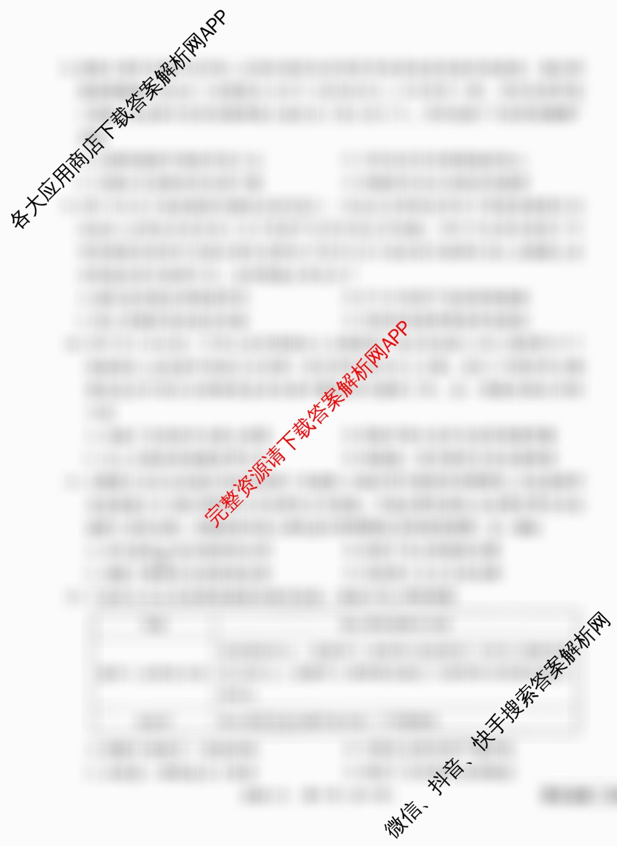 衡水金卷先享题调研卷2026年普通高等学校招生全国统一考试模拟试题(六)6试卷及答案汇总（含物理(L)、地理(GD)、历史(GD)等91份）历史试题