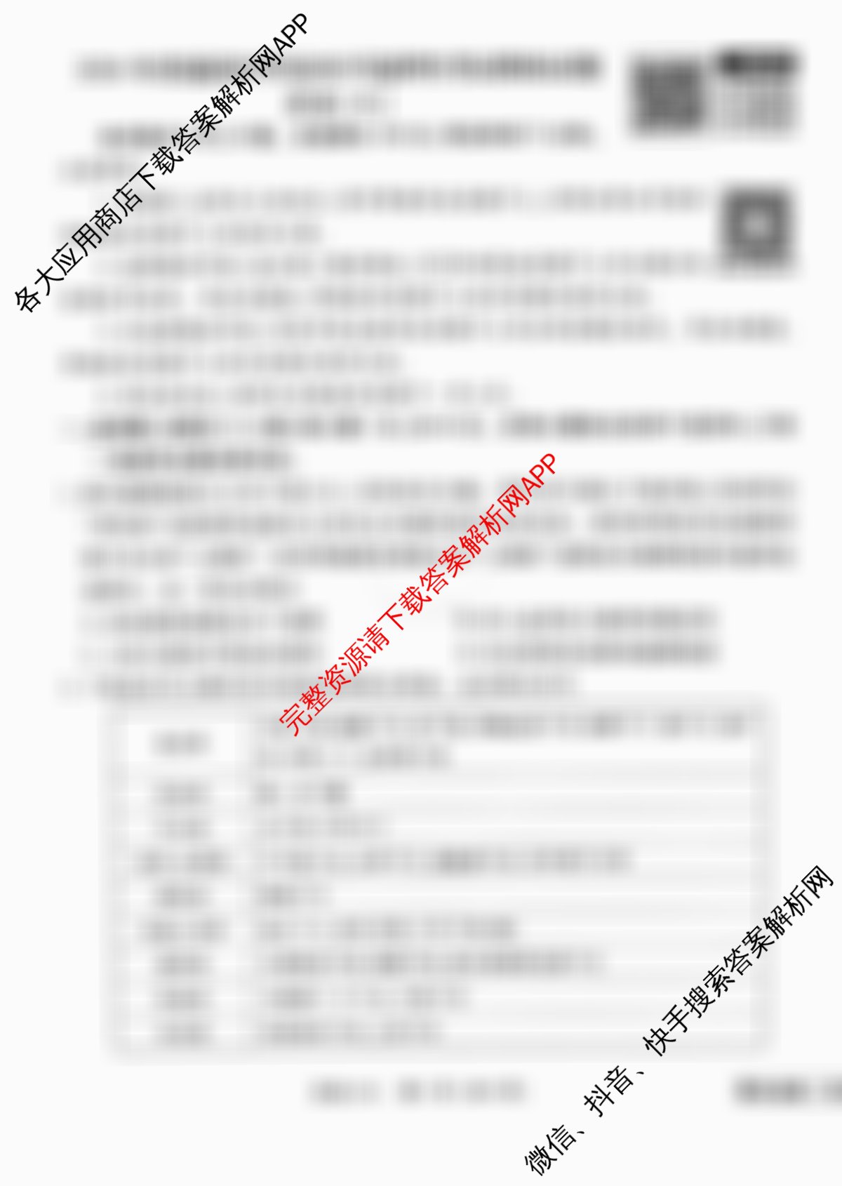 衡水金卷先享题调研卷2026年普通高等学校招生全国统一考试模拟试题(六)6试卷及答案汇总（含物理(L)、地理(GD)、历史(GD)等91份）历史试题