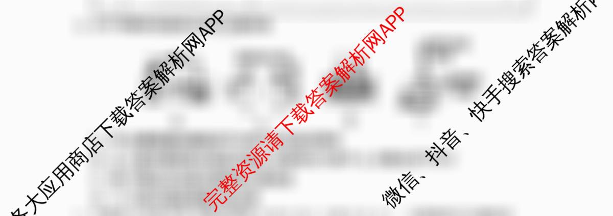 2025年陕西省初中学业水考试定心卷（11科全）化学试题