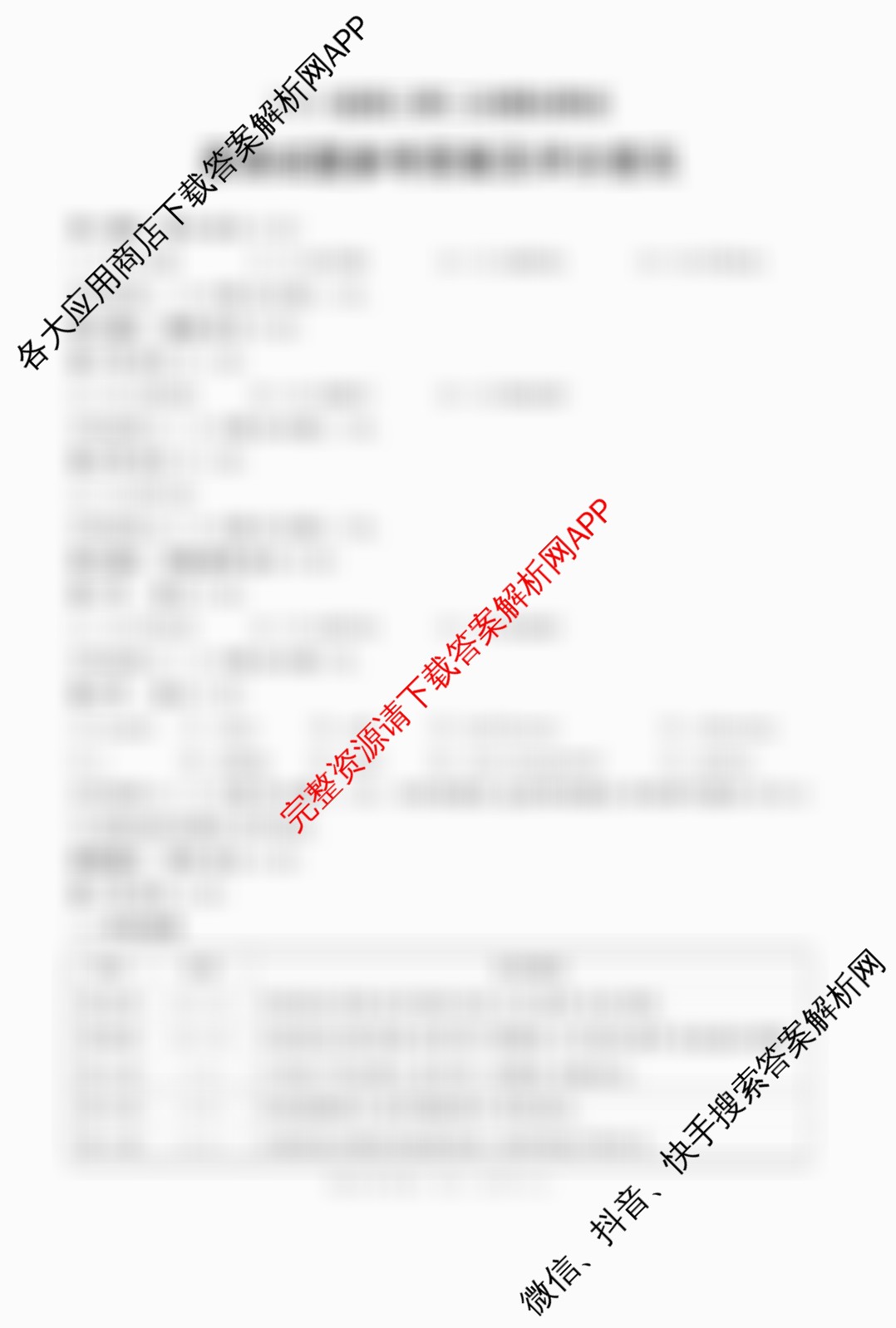 四川省成都市2023级高三第二次模拟测试(3.23)试卷及答案汇总（含化学、历史、数学等）英语答案