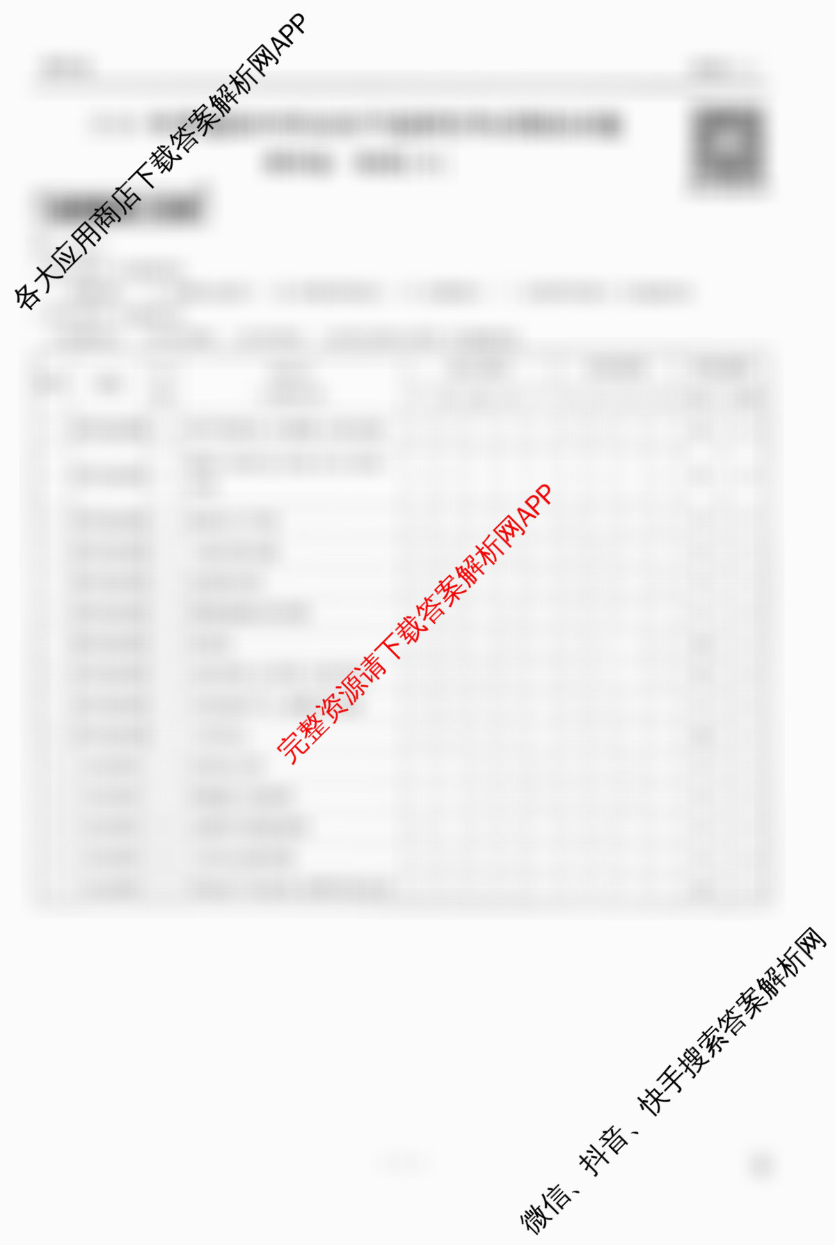 衡水金卷先享题调研卷2026年普通高等学校招生全国统一考试模拟试题(六)6试卷及答案汇总（含物理(L)、地理(GD)、历史(GD)等91份）物理答案