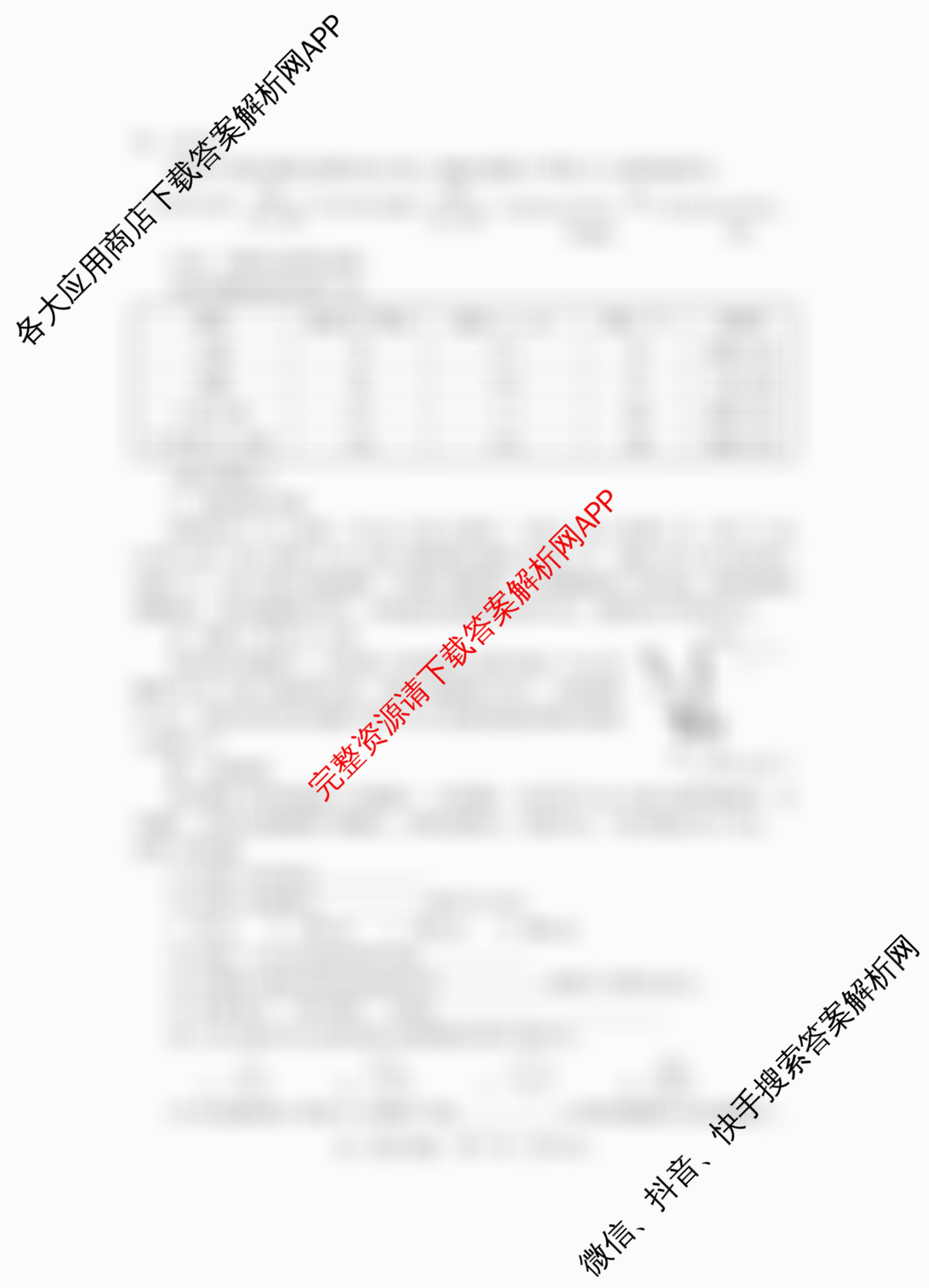 潜江市2024-2025年七月高二期末统一调研测试各科答案及试卷（10科全）化学试题
