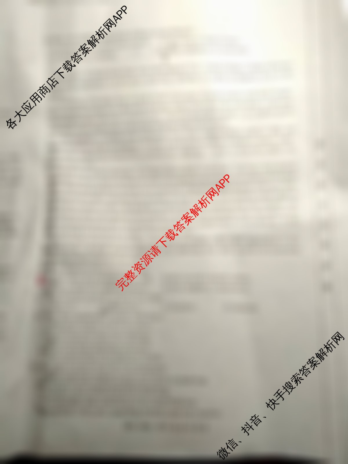 2024年三新协同教研共同体高三联考(12.19-20)各科答案及试卷（27科全）英语试题