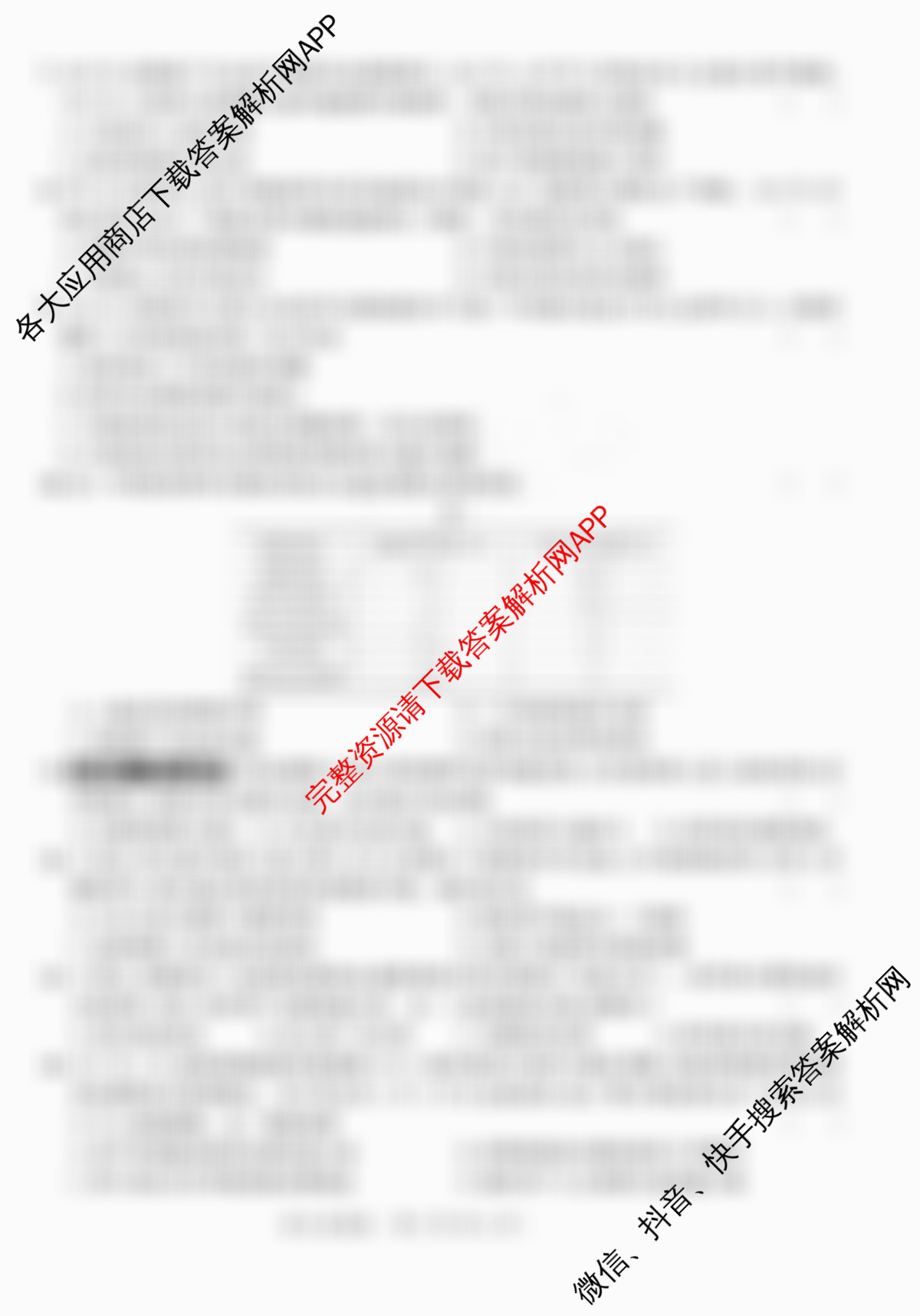 2026安徽中考原创仿真卷 1号卷中考智高点开旗卷(试题卷)(二)试卷及答案汇总: 含道德与法治 化学 物理(二)试卷解析历史试题