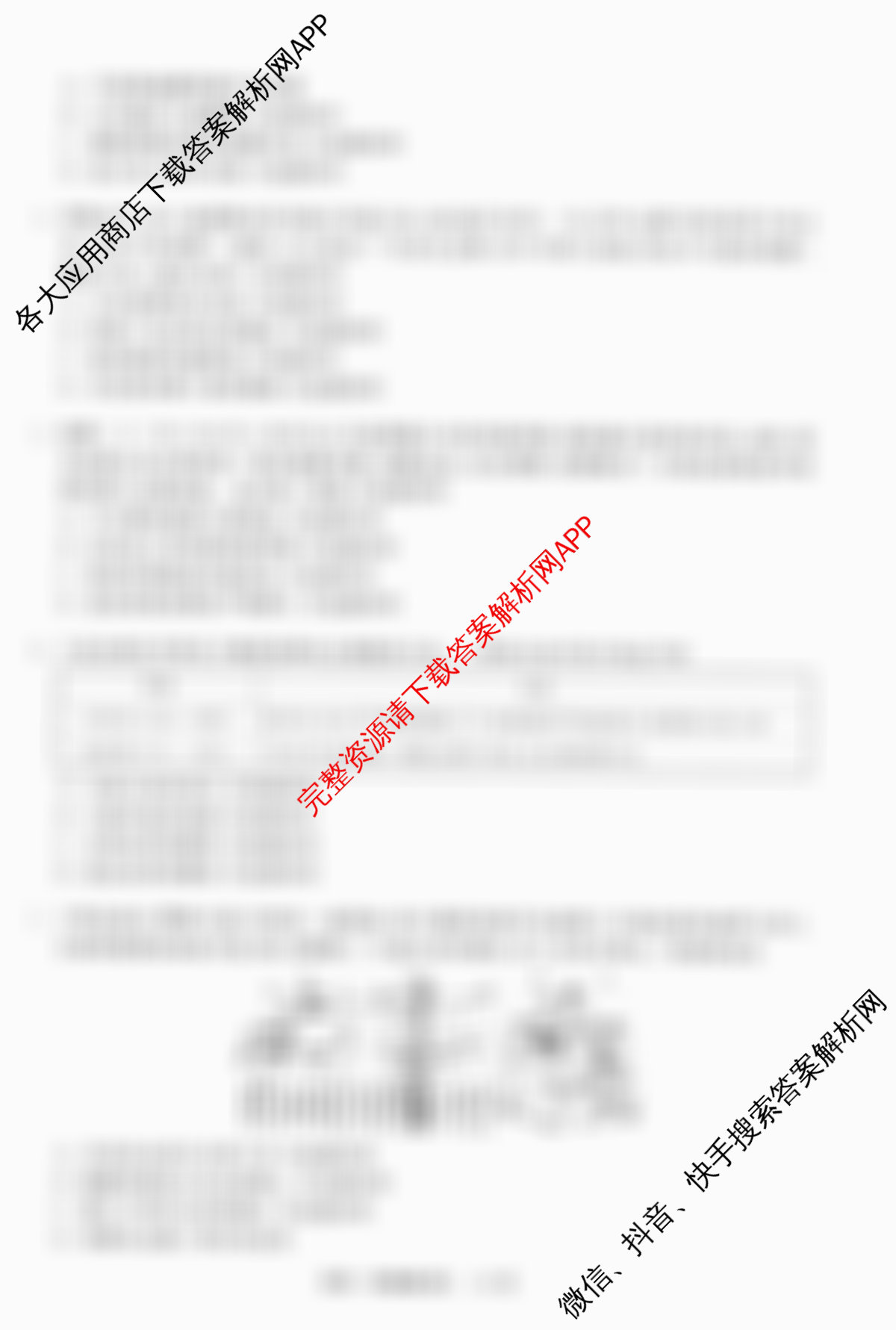 天舟高考衡中同卷2026年普通高等学校招生全国统一考试模拟信息卷(四)4试卷及答案汇总（含化学(WG) 物理(山东版) 生物(湖北版)等）历史试题