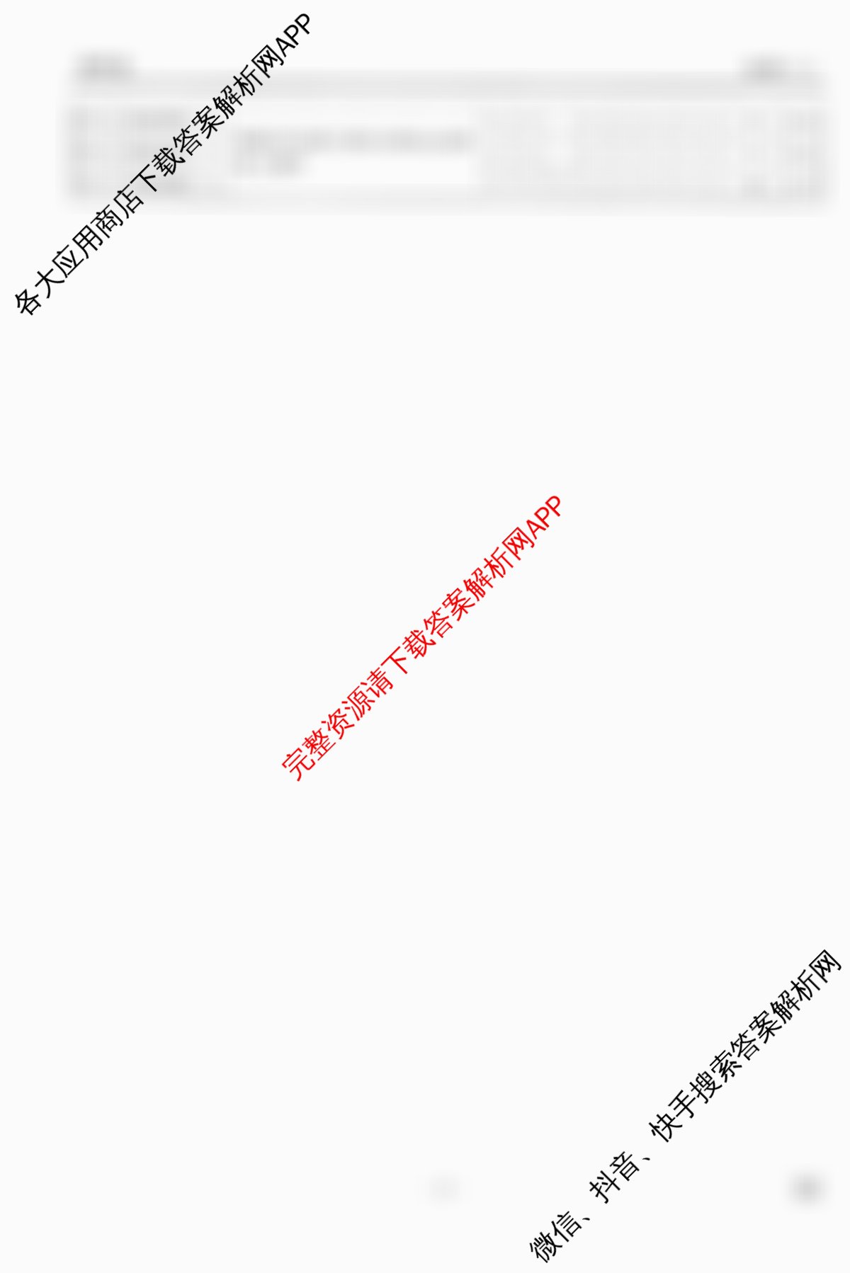 衡水金卷先享题调研卷2026年普通高等学校招生全国统一考试模拟试题(六)6试卷及答案汇总（含物理(L)、地理(GD)、历史(GD)等91份）地理答案