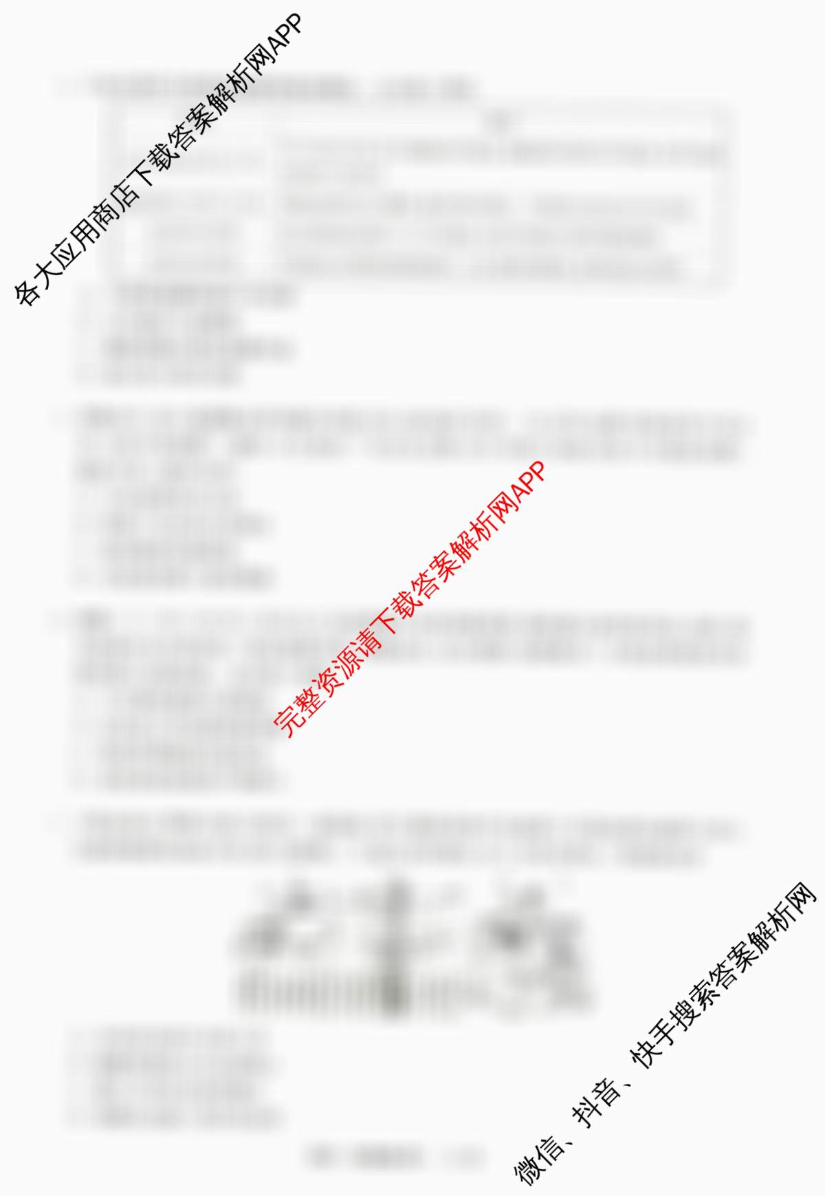 天舟高考衡中同卷2026年普通高等学校招生全国统一考试模拟信息卷(四)4各科答案及试卷: 含化学(LE) 化学(WY) 政治(河南版)试卷解析历史试题