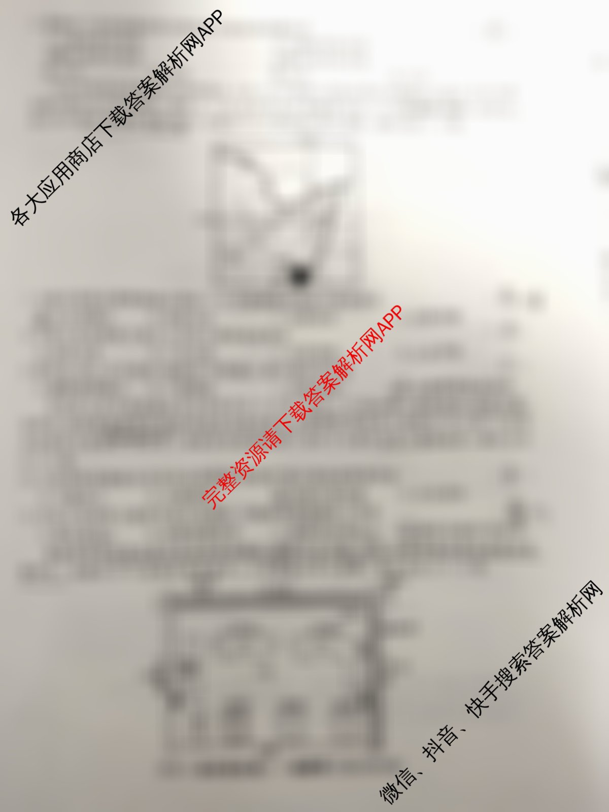 2026年普通高等学校招生统一考试最新模拟卷(一)1试卷及答案汇总（含生物(HN6)、物理(HB6)、地理(SD6)等）地理试题