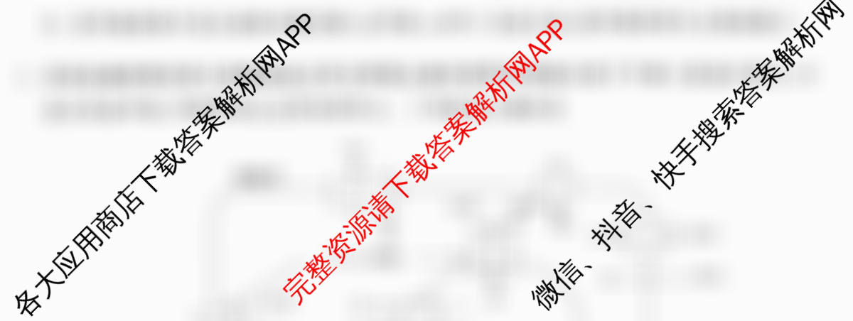 天舟高考衡中同卷2026年普通高等学校招生全国统一考试模拟信息卷(六)6各科答案及试卷（含物理(HJ) 地理(WY) 历史(WY)等35份）生物试题