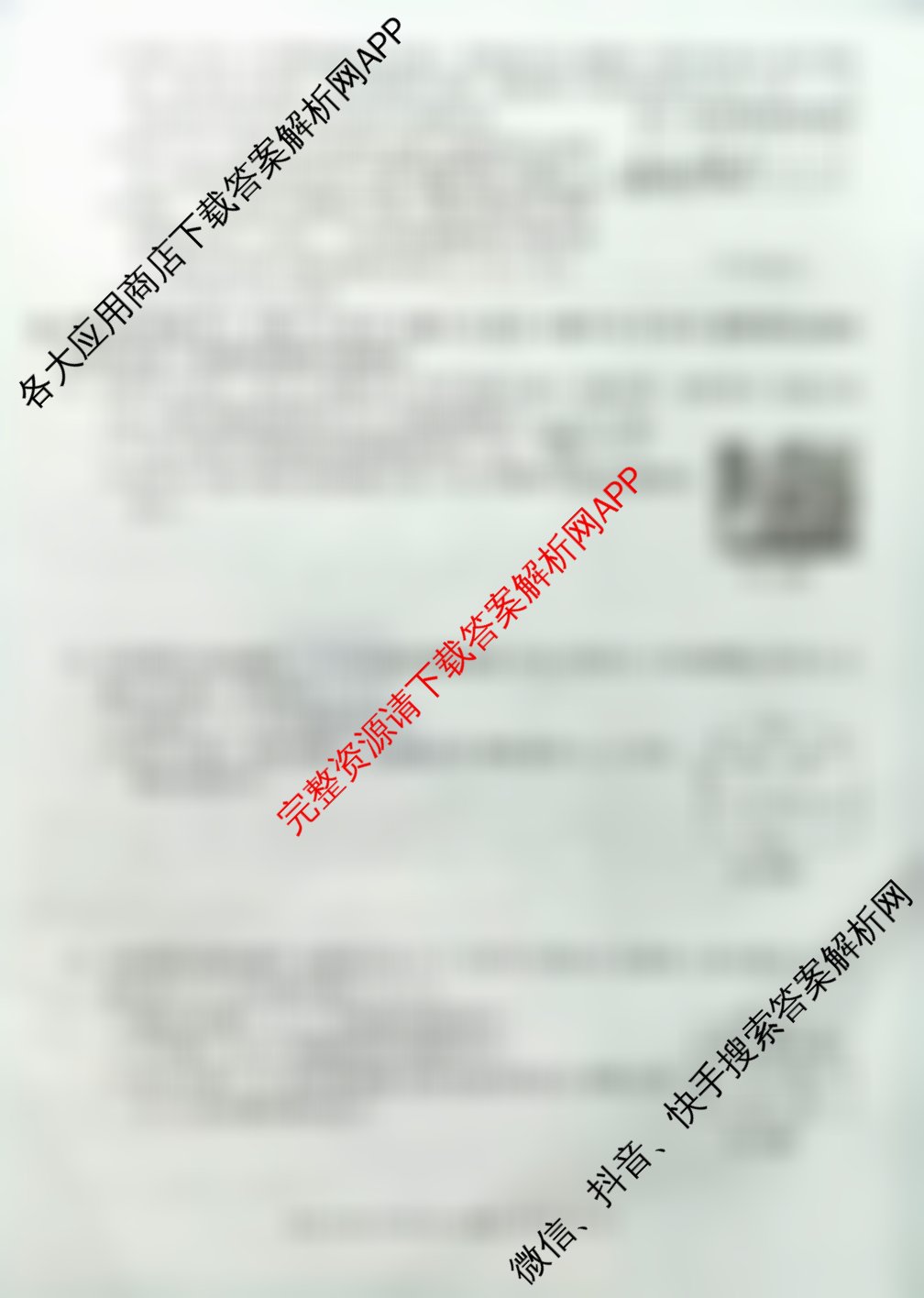 万友安徽省2026届九年级卷二(11月期中第二次月考)试卷及答案汇总（含语文 历史 物理(沪科版)等）物理试题