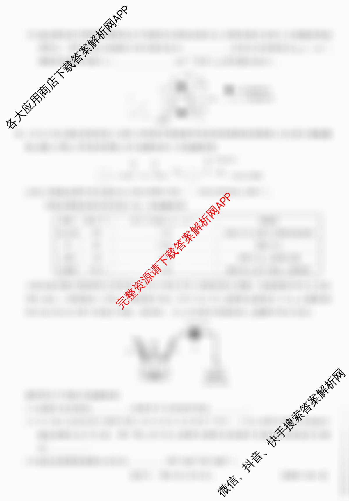 智慧上进2026届高三总复双向达标月考调研卷(六)6（含地理(HEN)、物理(II)、生物(HEN)等）化学试题