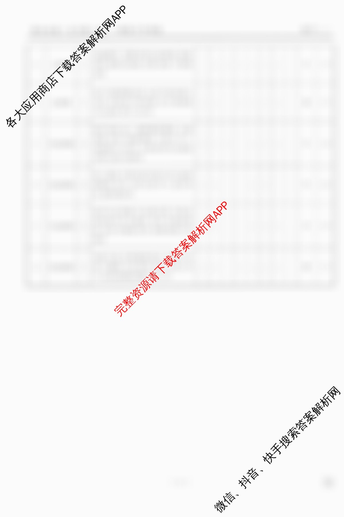 衡水金卷先享题夯基卷 2026年普通高等学校招生全国统一考试模拟 (一)1各科答案及试卷（33科全）化学答案