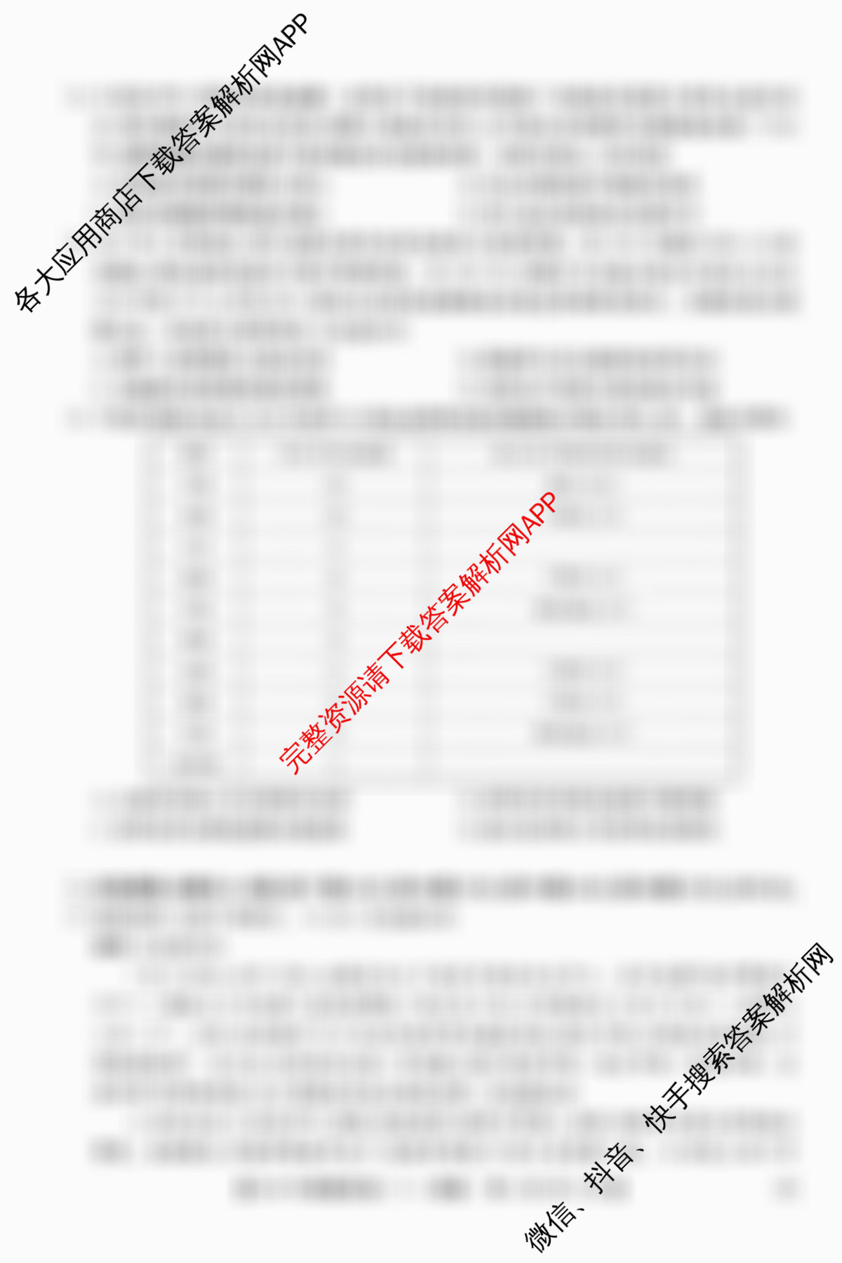 2026年普通高等学校招生全国统一考试猜题密卷(三)3各科答案及试卷（含化学(C3)、生物(C2)、数学等）历史试题