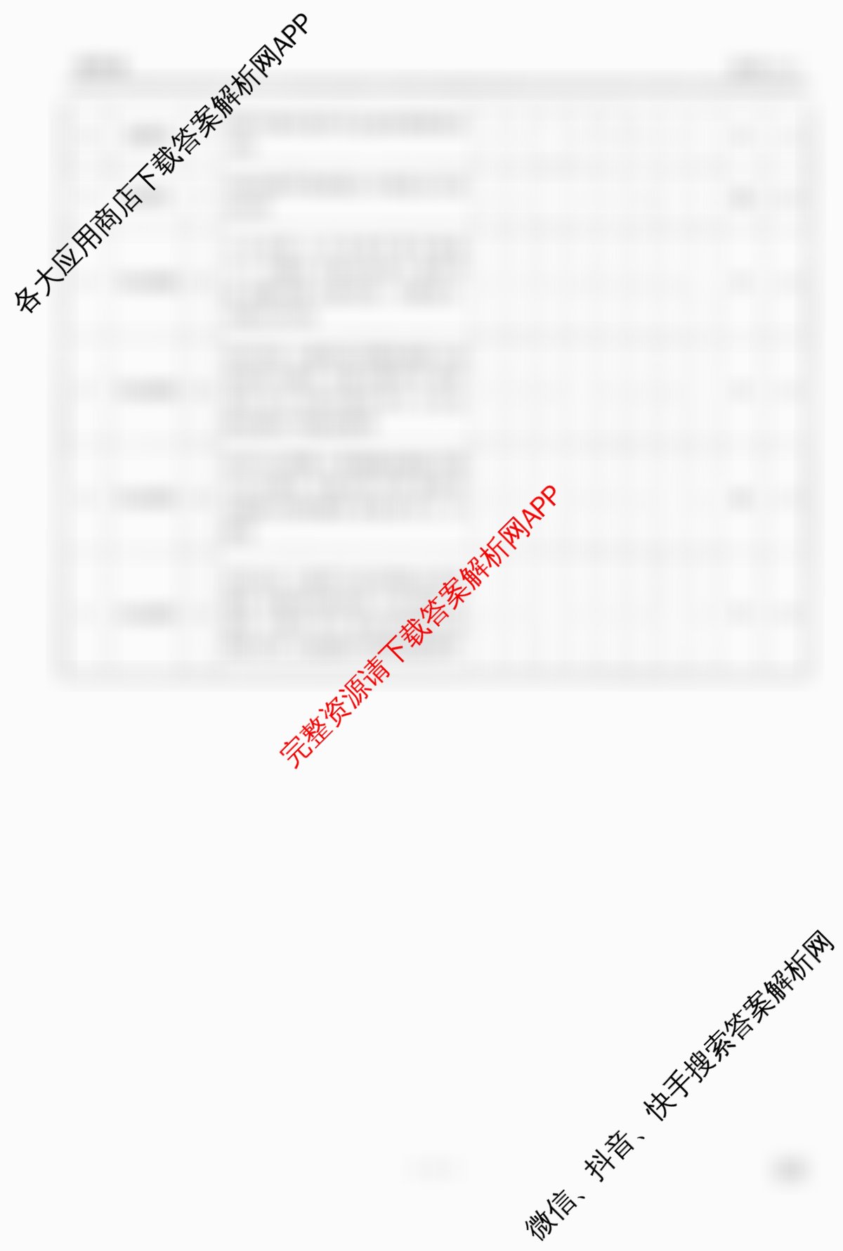 衡水金卷先享题调研卷2026年普通高等学校招生全国统一考试模拟试题(六)6试卷及答案汇总（含物理(L)、地理(GD)、历史(GD)等91份）化学答案
