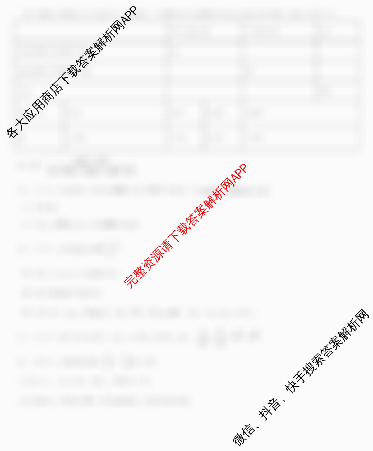 河南省漯河市第五高级中学2024-2025学年高二第二学期期末教学质量检测模拟各科答案及试卷(已更新生物 英语 历史等9份)数学试题
