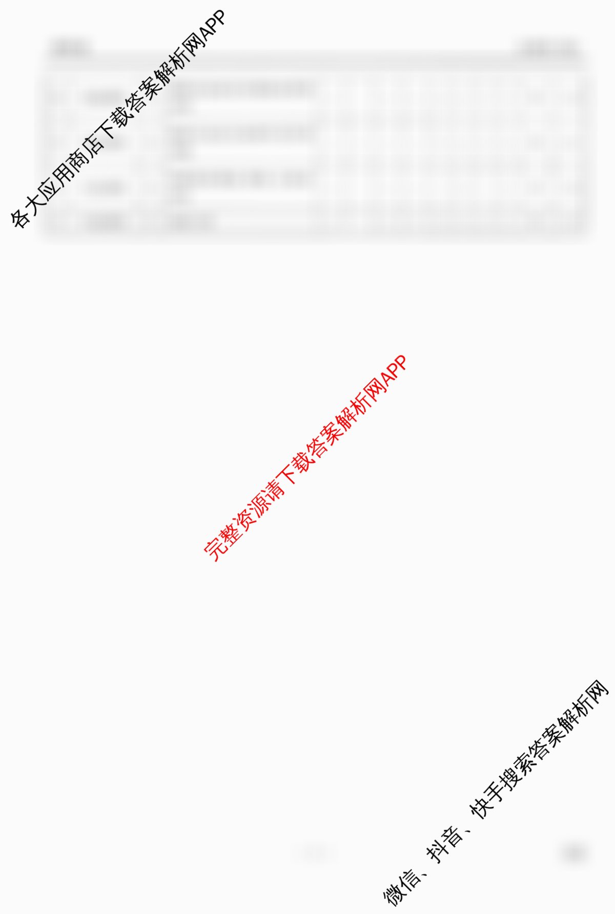 衡水金卷先享题调研卷2026年普通高等学校招生全国统一考试模拟试题(四)4各科答案及试卷(已更新地理(MH) 化学(L) 政治(HJ)等91份)生物答案