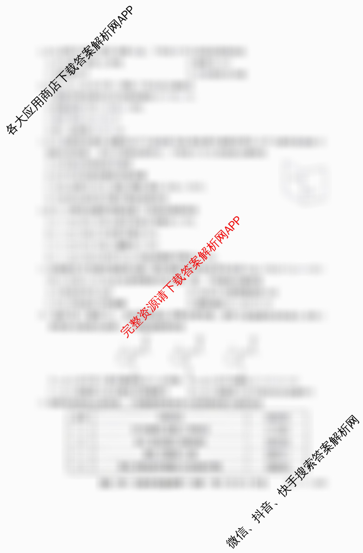 山西省2025-2026高二年级下学期第一次教学质量检测(26-T-562B)试卷及答案汇总: 含生物、物理、地理试卷解析化学试题