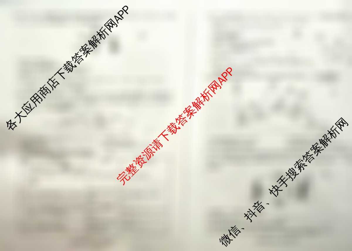 2025高三年级适应性模拟考试(4月)各科答案及试卷（13科全）化学试题