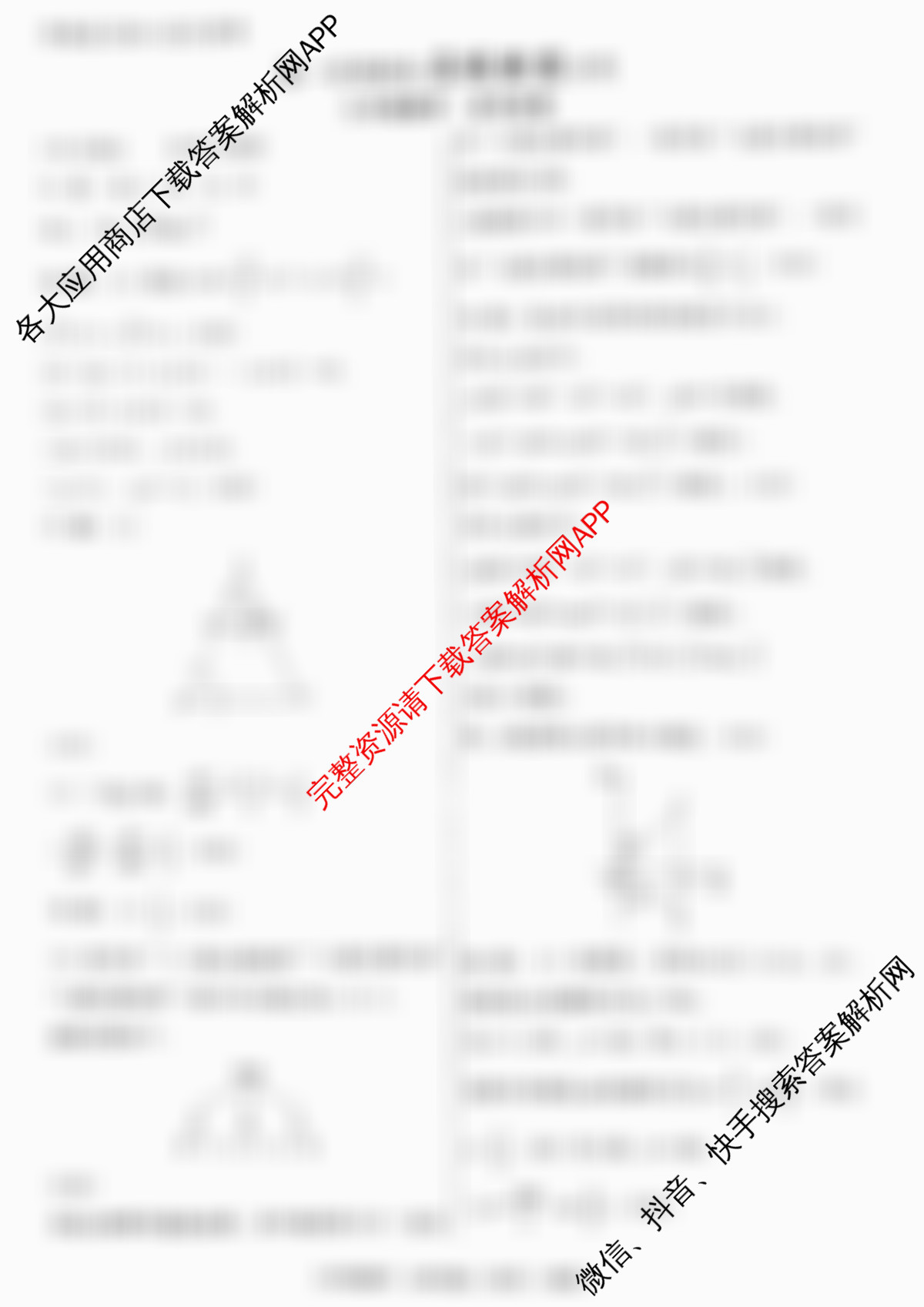 河南省2024-2025学年第一学期九年级期末名校联盟专用试卷及答案汇总（含英语 化学 物理等）数学答案