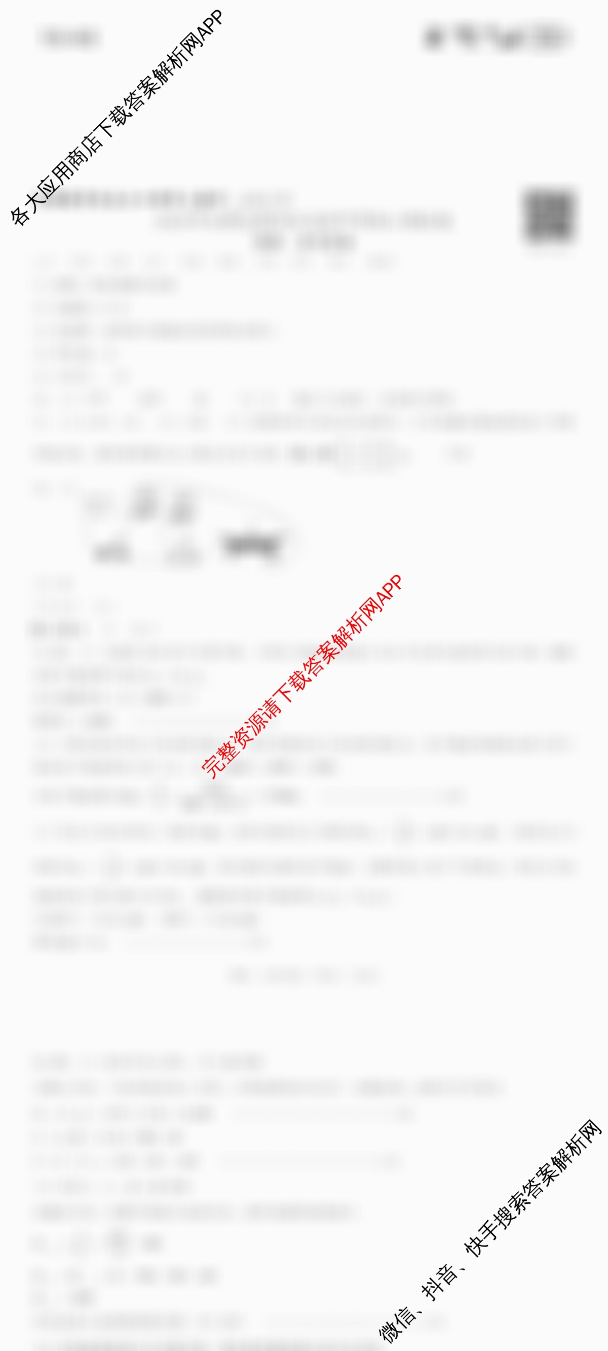 2025年文博志鸿河北省新中考核心模拟卷各科答案及试卷（7科全）物理答案