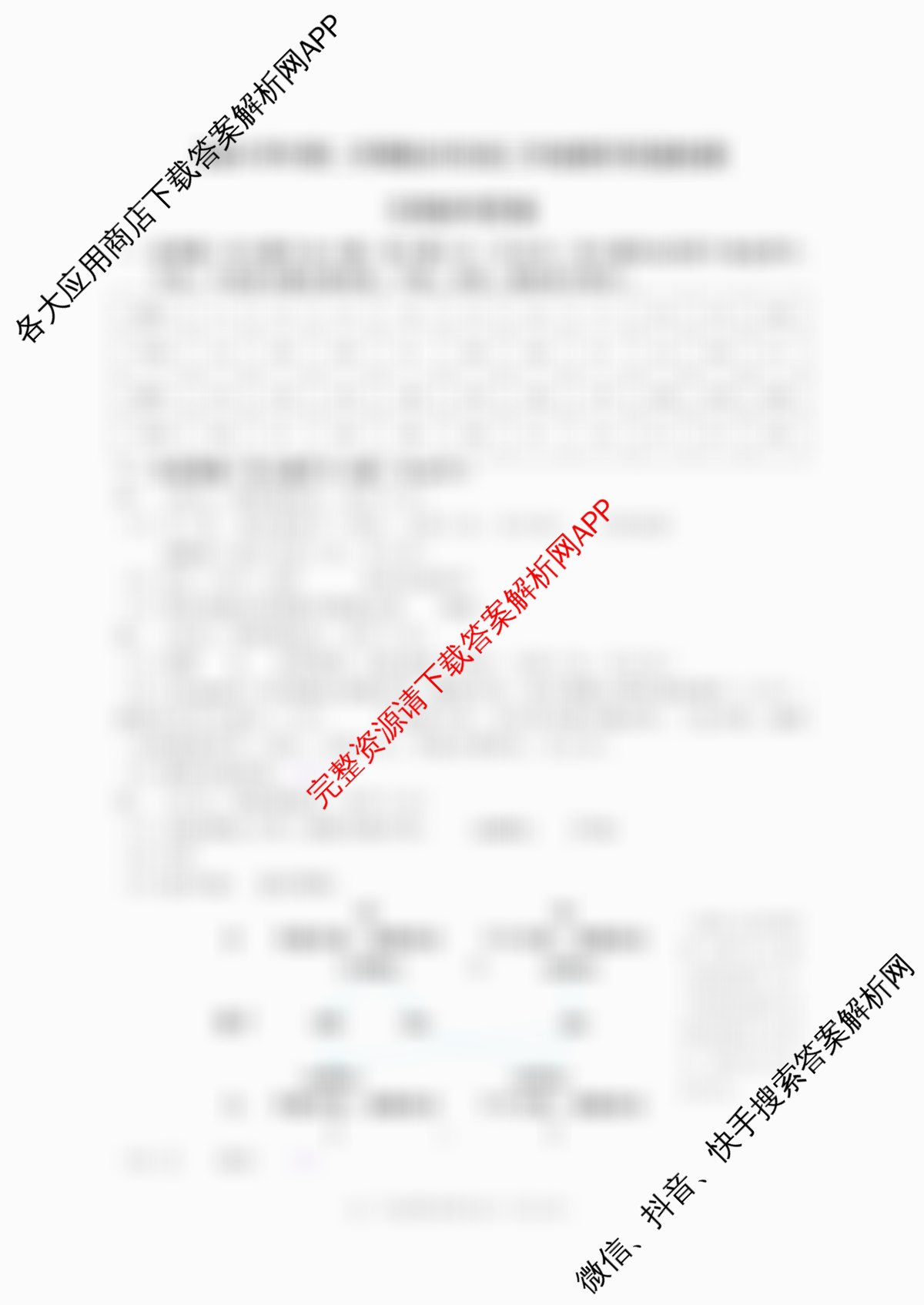 [杭州二模]2025学年第二学期杭州市高三年级教学质量检测（含化学、历史、技术等11份）生物答案