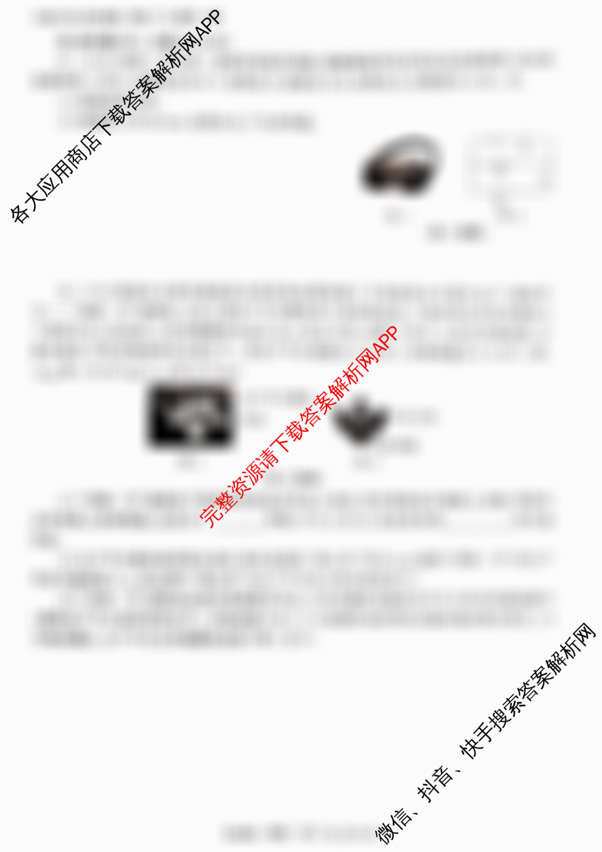 2025年陕西省初中学业水考试定心卷（11科全）物理试题