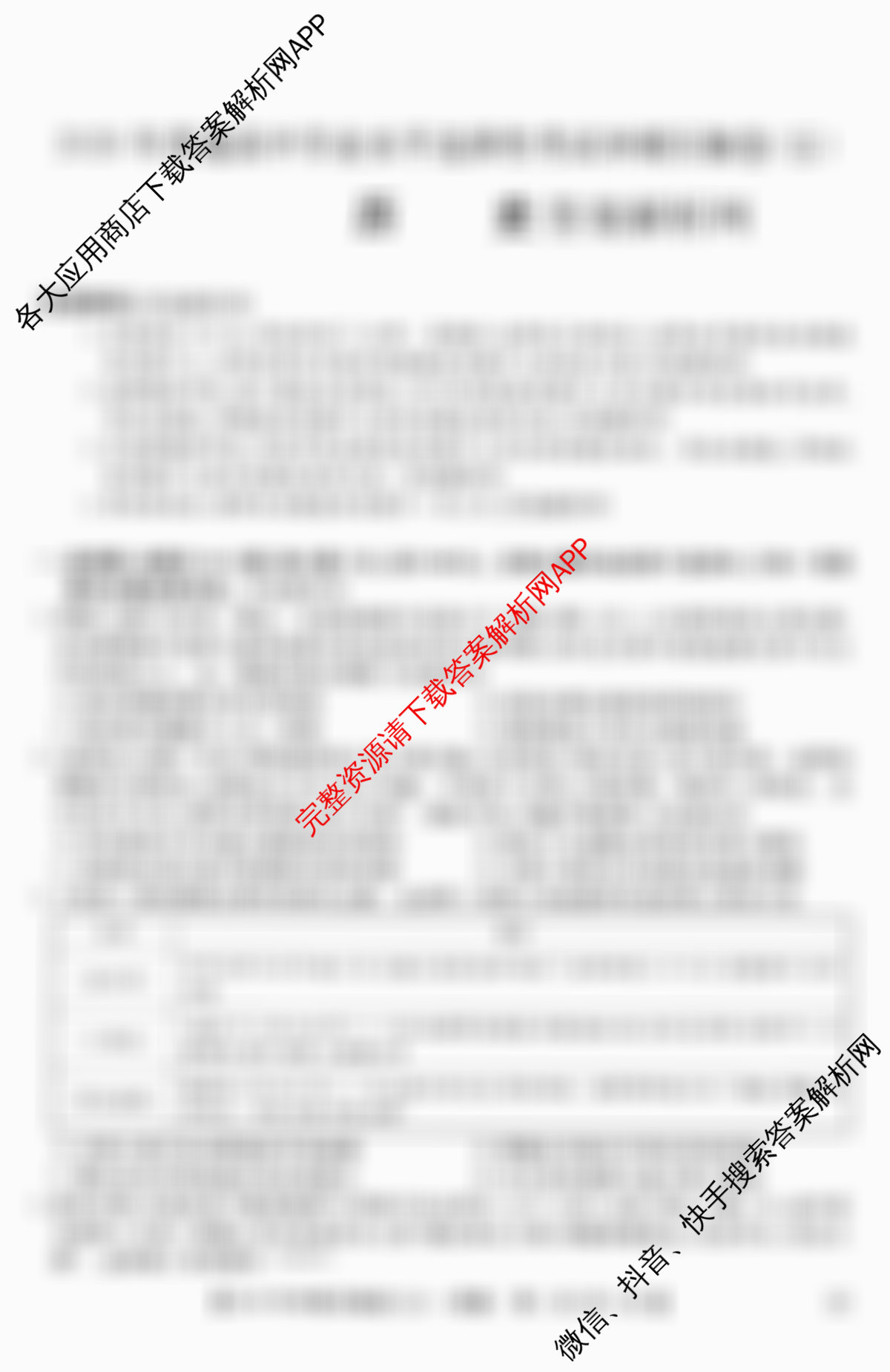 2026年全国高考冲刺压轴卷(五)5(已更新语文 地理(江西) 化学(四川)等67份)历史试题