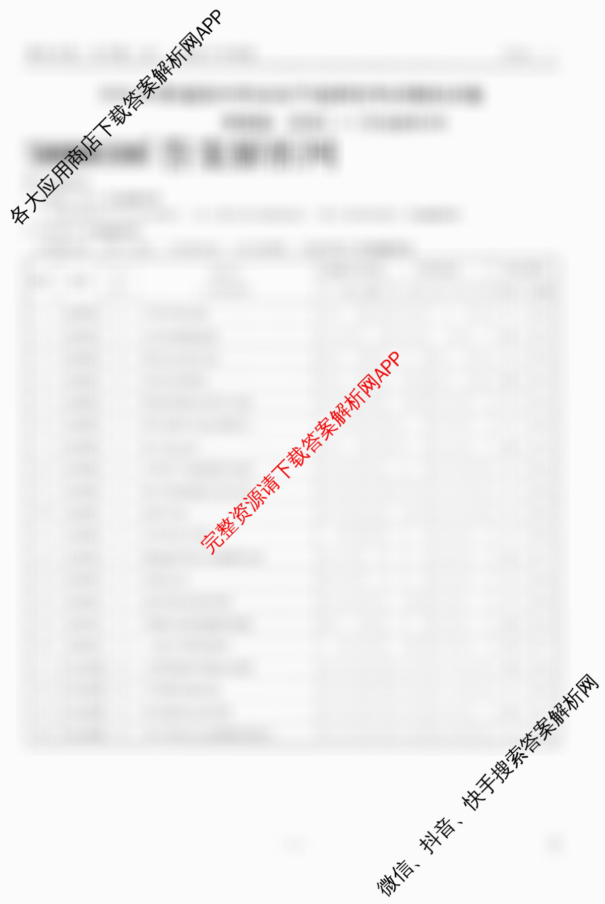 衡水金卷先享题夯基卷 2026年普通高等学校招生全国统一考试模拟 (一)1各科答案及试卷（33科全）历史答案