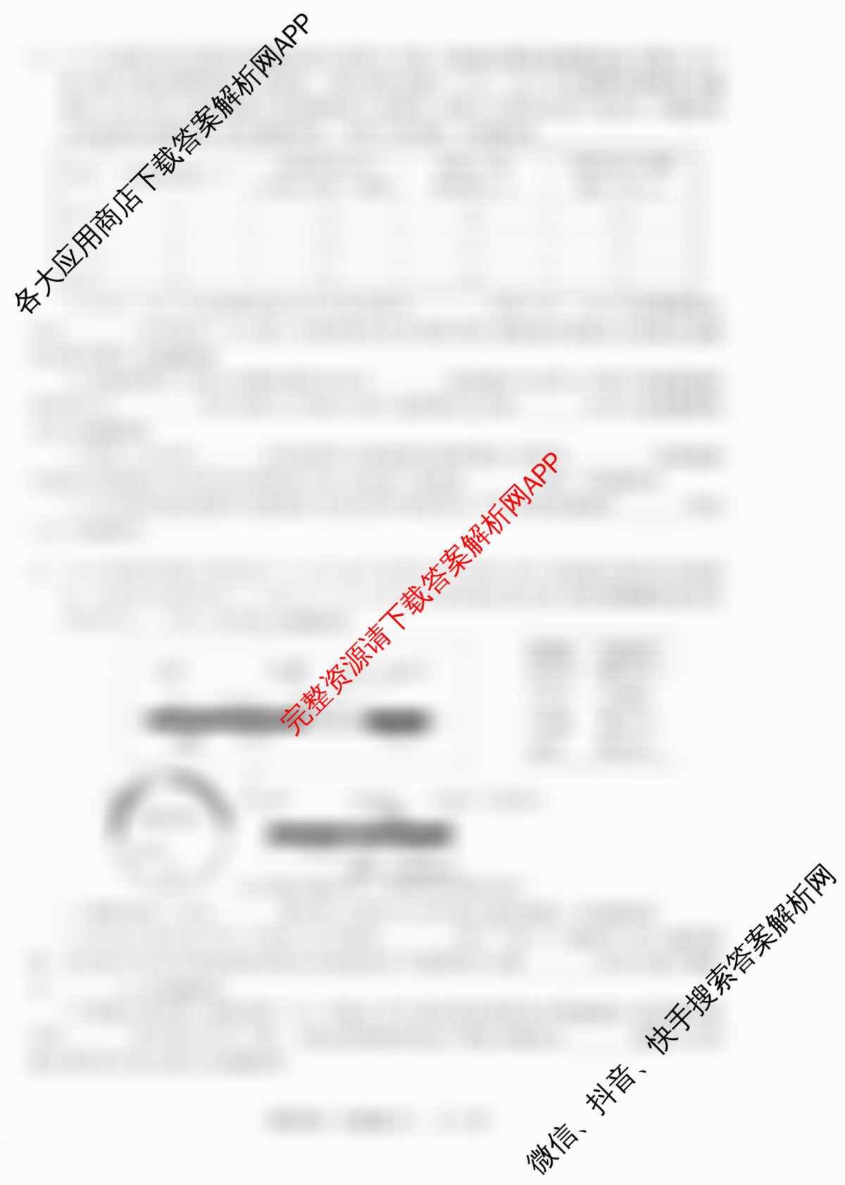 天舟高考衡中同卷2026年普通高等学校招生全国统一考试模拟信息卷(六)6各科答案及试卷（含物理(HJ) 地理(WY) 历史(WY)等35份）理综试题