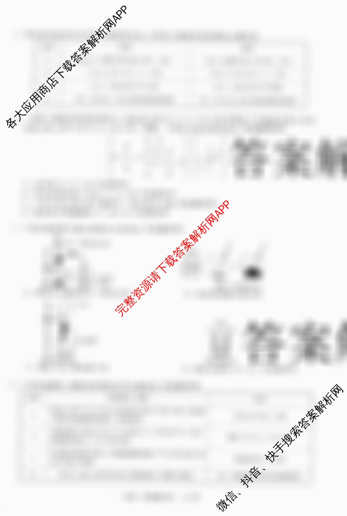 天舟高考衡中同卷2026年普通高等学校招生全国统一考试模拟信息卷(四)4试卷及答案汇总（含化学(WG) 物理(山东版) 生物(湖北版)等）化学试题