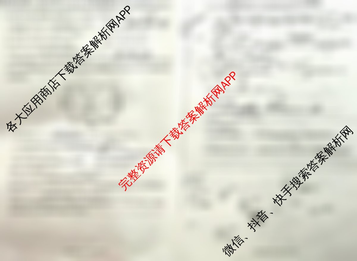 2025高三年级适应性模拟考试(4月)各科答案及试卷（13科全）化学试题