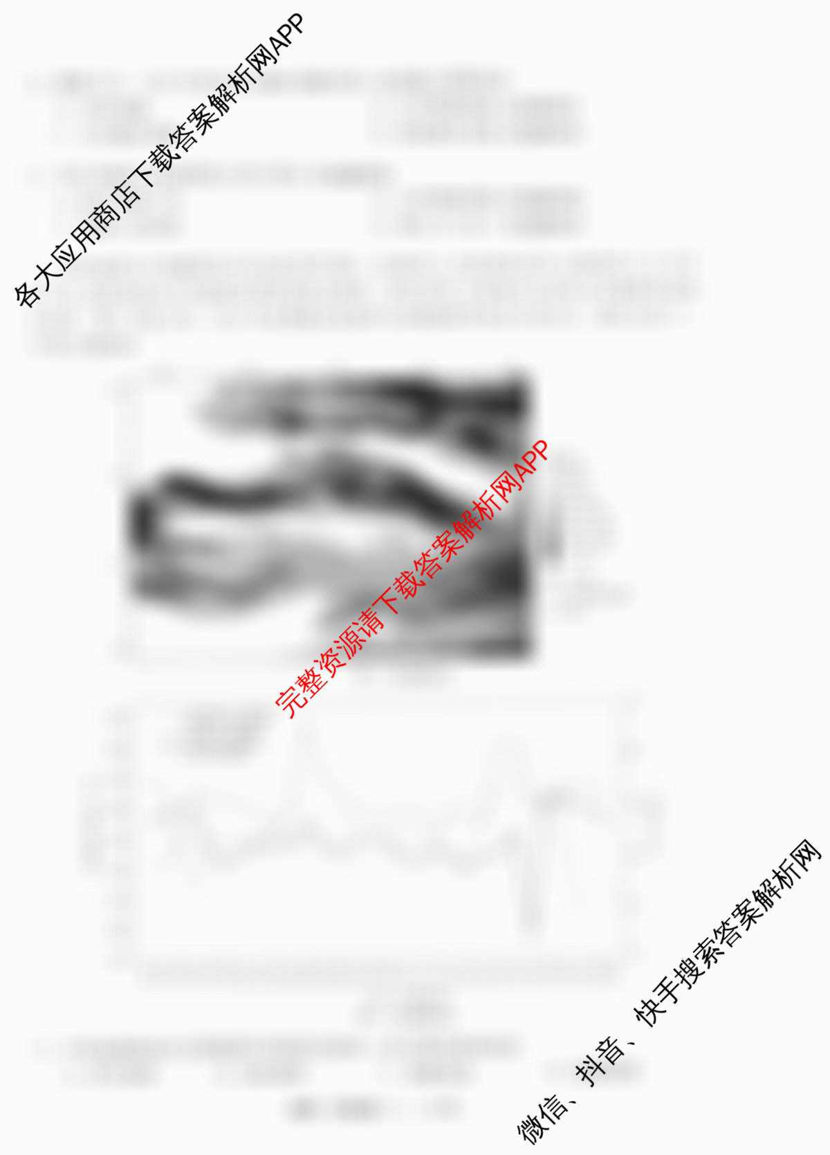 天舟高考衡中同卷2026年普通高等学校招生全国统一考试模拟信息卷(一)1各科答案及试卷（含化学(JY)、英语(通用版)、语文(通用版)等35份）地理试题