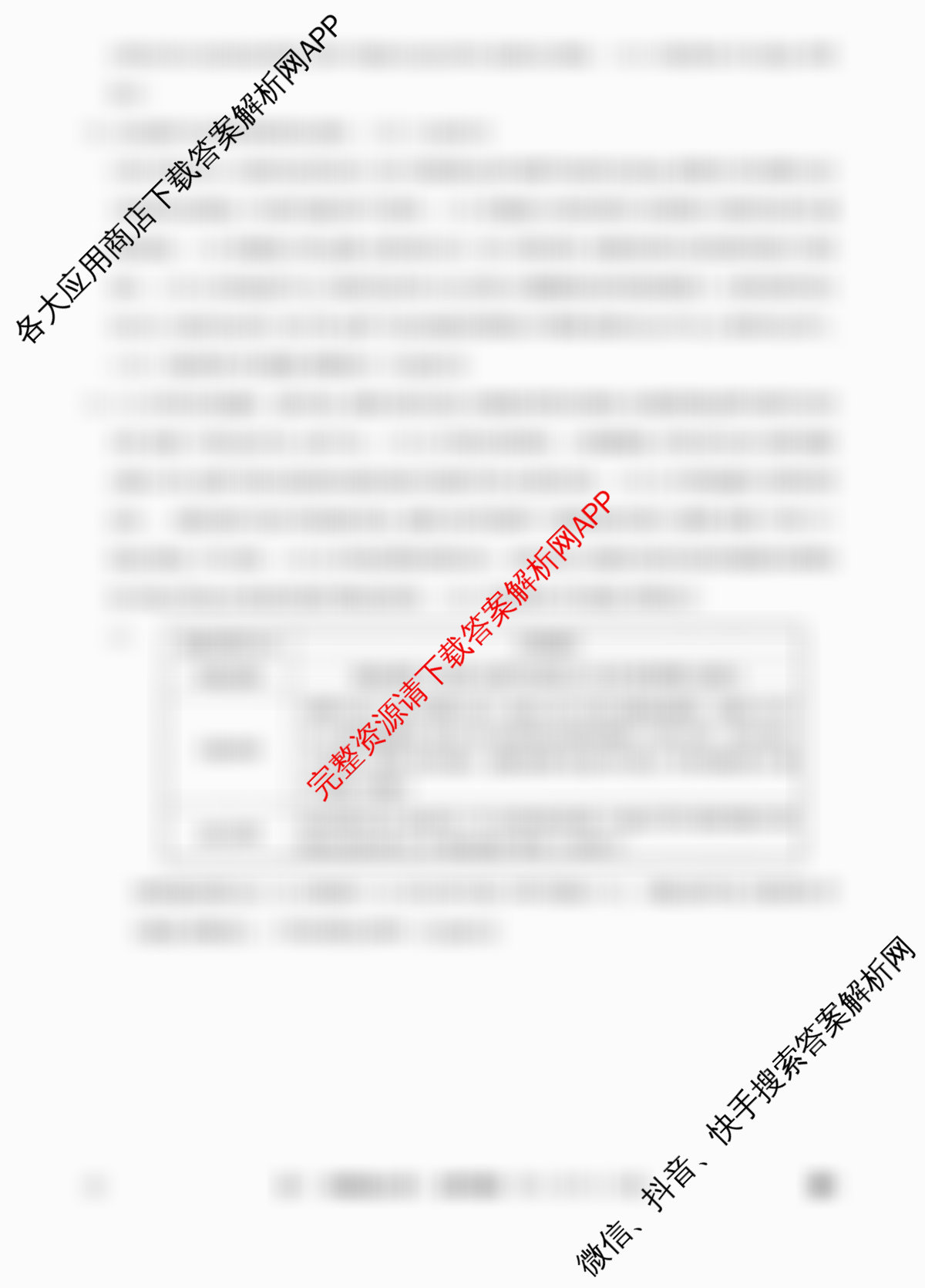 2026年全国高考冲刺压轴卷(四)4各科答案及试卷(已更新地理(河北) 化学(B1) 生物(湖北)等67份)政治答案