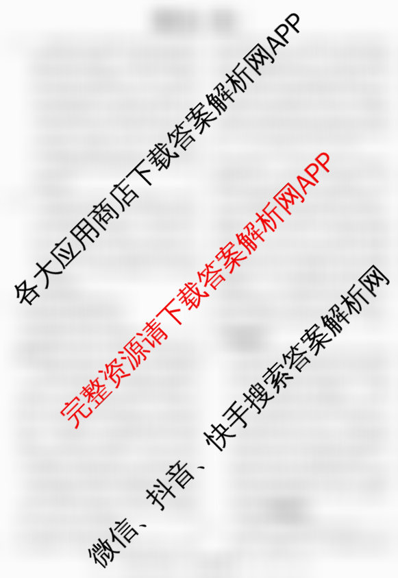 2026届冲刺调研押题实战演练(三)3各科答案及试卷（含地理(SD6)、物理(XS6J)、历史(HB6)等35份）语文答案
