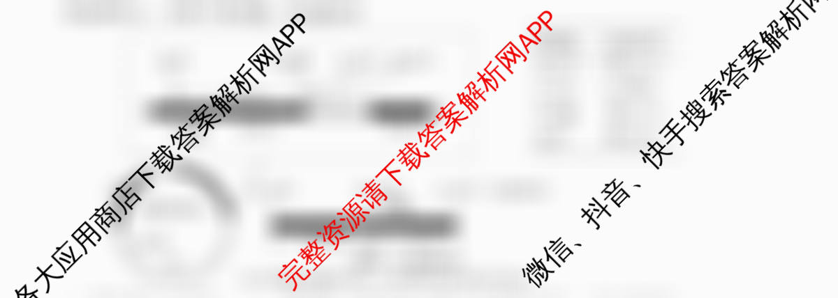 天舟高考衡中同卷2026年普通高等学校招生全国统一考试模拟信息卷(六)6各科答案及试卷: 含英语(B)、地理(GY)、物理(山东版)试卷解析生物试题