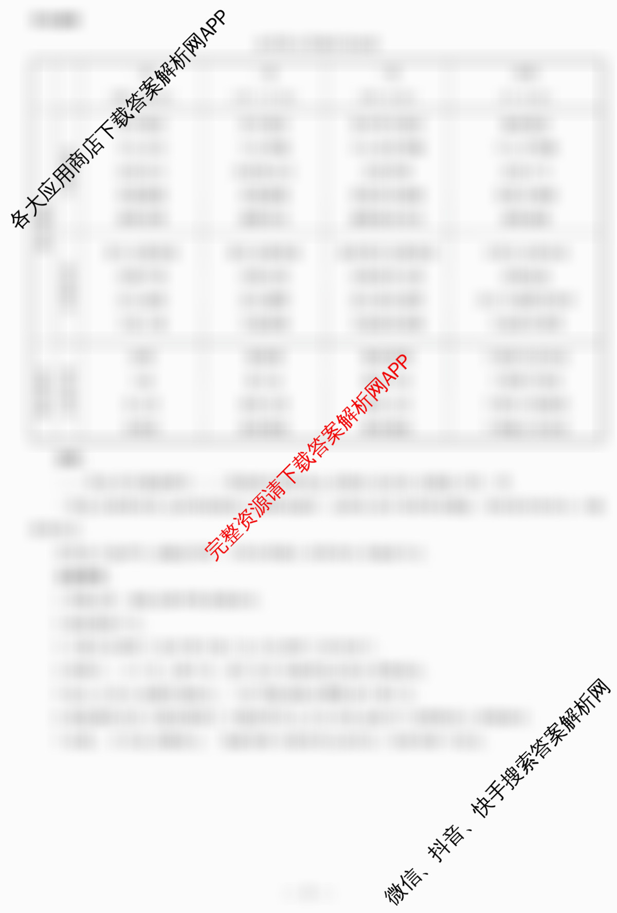 安徽天一大联考2025年最后一卷（含历史、数学、政治等）语文答案