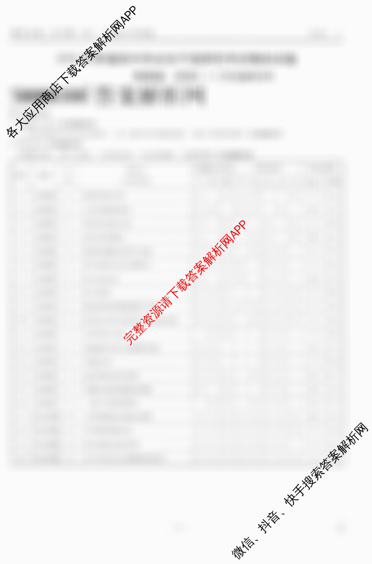 衡水金卷先享题夯基卷 2026年普通高等学校招生全国统一考试模拟 (一)1各科答案及试卷（33科全）历史答案