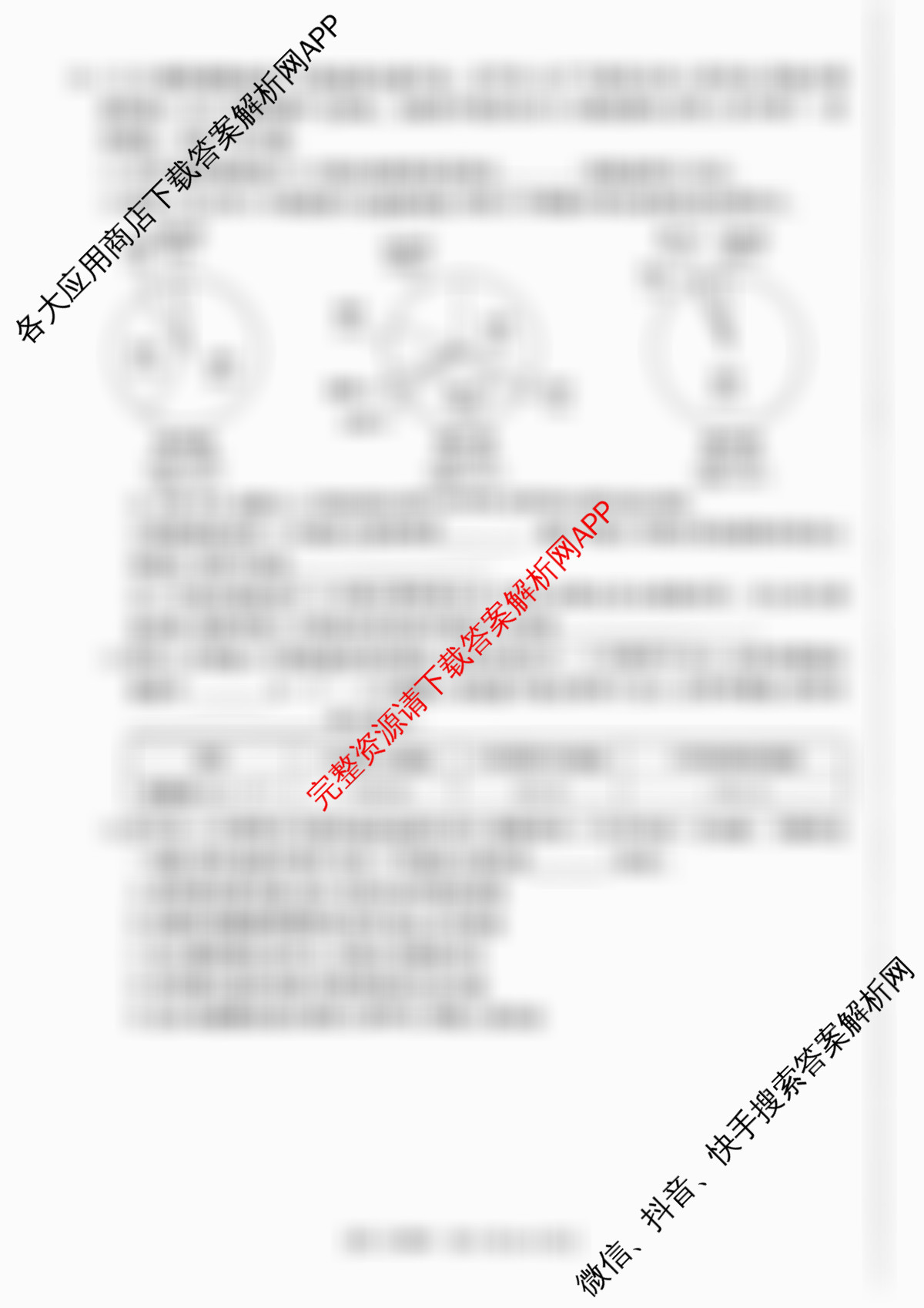 2024-2025学年重庆市高二考试3月联考(3.17)试卷及答案汇总（含生物 地理 历史等9份）生物试题